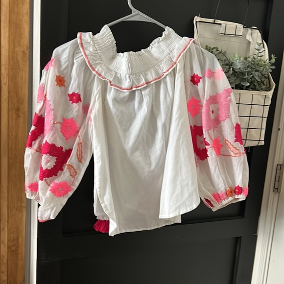 MISA Selena‎ Top in White Multi. Size XS - Picture 4 of 13